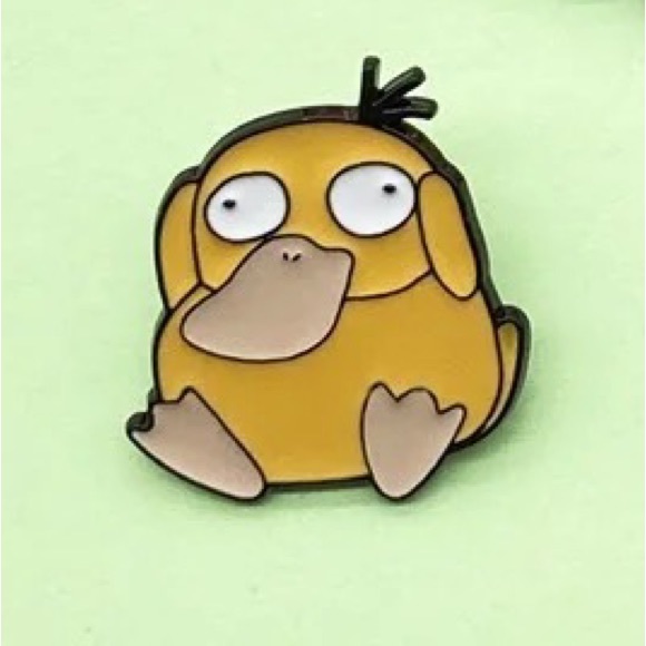XL Psyduck Enamel Pin Pokemon Cartoon TV Fan Gift Funny Psychic Duck Badge - Picture 2 of 7